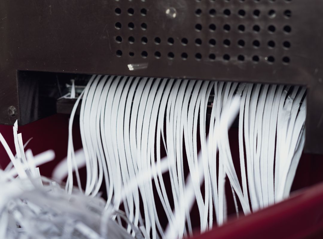 a large paper shredder